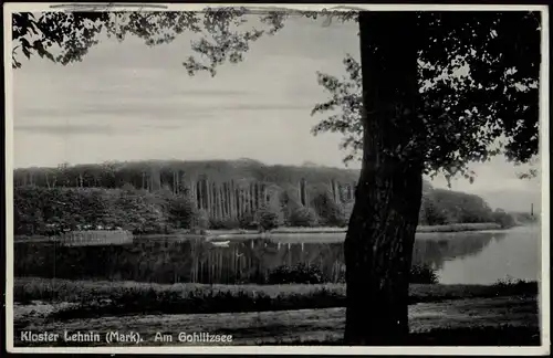 Lehnin-Kloster Lehnin Blick auf den Gohlitzsee vom Wald aus 1920