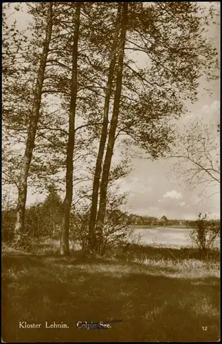 Lehnin-Kloster Lehnin Umland-Ansicht Colpin See Echtfoto-AK 1920