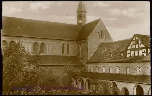 Kloster Lehnin Kloster Kreuzgang mit Mönchsfriedhof Echtfoto-AK 1920