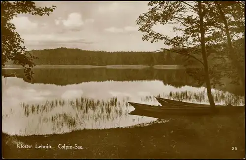 Lehnin-Kloster Lehnin Umland-Ansicht Partie am Colpin-See Echtfoto-AK 1920