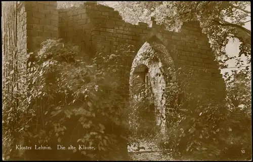 Ansichtskarte Lehnin-Kloster Lehnin Die alte Klause (Ruine) 1920
