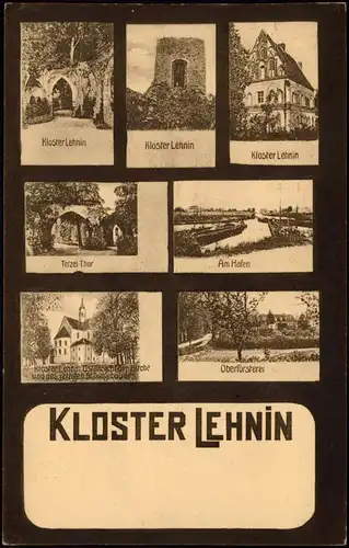Lehnin-Kloster Lehnin MB-AK Hafen, Oberförsterei, Kloster, Tetzel-Thor uvm. 1910