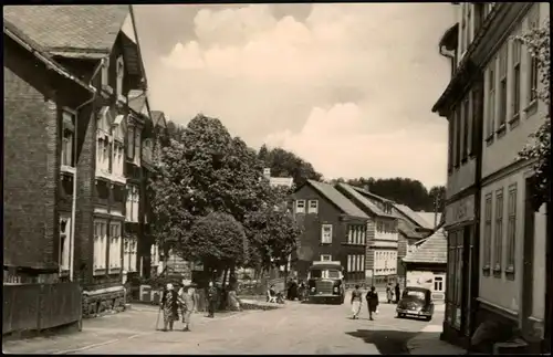 Ansichtskarte Finsterbergen-Friedrichroda Straßenpartie - Autos 1965