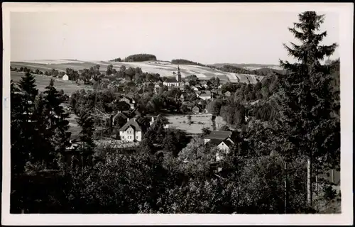 Ansichtskarte Wurzbach Panorama-Ansicht zu DDR-Zeiten 1960/1959