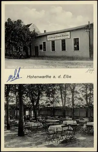 Hohenwarthe-Möser Gasthof zum grünen Baum 2 Bild Lk Jerichower Land 1934