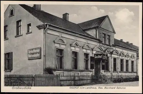 Ansichtskarte Großwudicke-Milower Land Gasthaus zum Landhaus 1928
