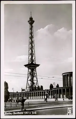 Ansichtskarte Charlottenburg-Berlin Partie am Funkturm 1940
