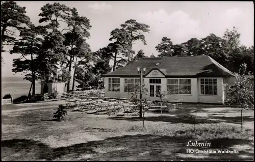 Ansichtskarte Lubmin HO-Gaststätte "Waldhalle" DDR Ansicht 1960/1959