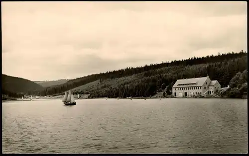 Frankenhain Lütschetalsperre bei Gräfenroda Thüringen DDR AK 1958