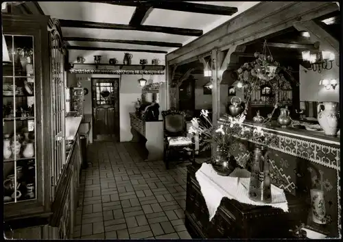 List Gaststätte Gut Kalberschnacke Weidner, Innenansicht, Listertalsperre 1970