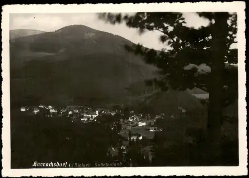 Postcard Harrachsdorf Harrachov Blick auf die Stadt 1943