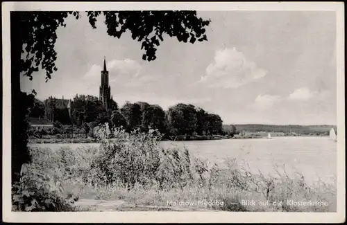 Malchow (Mecklenburg) Panorama Blick auf die Klosterkirche, DDR AK 1959