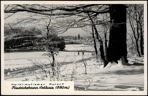 Friedrichsbrunn Panorama-Ansicht DDR AK Winter-Stimmung 1963/1960