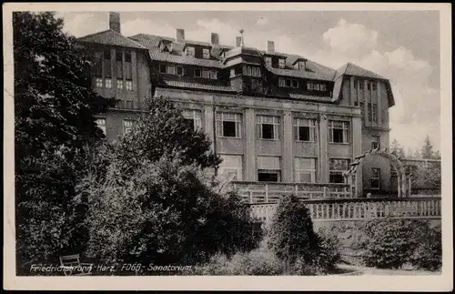 Ansichtskarte Friedrichsbrunn FDGB Senatorium DDR AK 1953