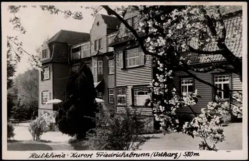 Ansichtskarte Friedrichsbrunn Gebäude-Ansicht Echtfoto-AK DDR Zeit 1955