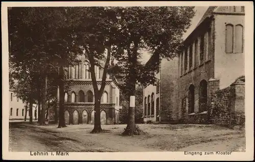 Ansichtskarte Kloster Lehnin Eingang zum Kloster 1922