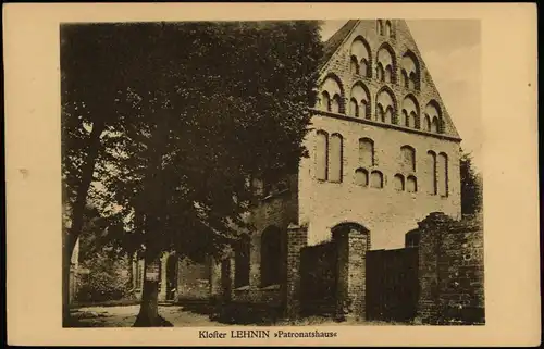 Ansichtskarte Kloster Lehnin Kloster Patronatshaus 1924