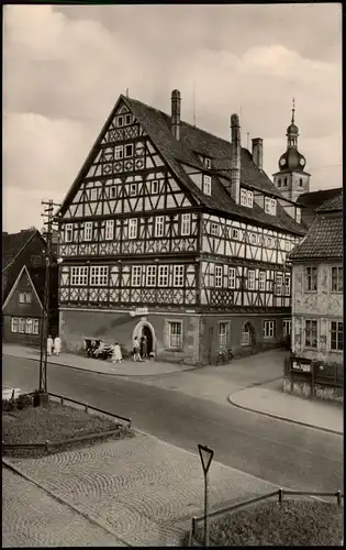 Ansichtskarte Suhl Rathaus Strassen Ansicht 1967