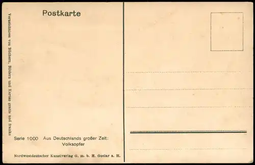 Ansichtskarte  Aus Deutschlands großer Zeit: Volksopfer 1913