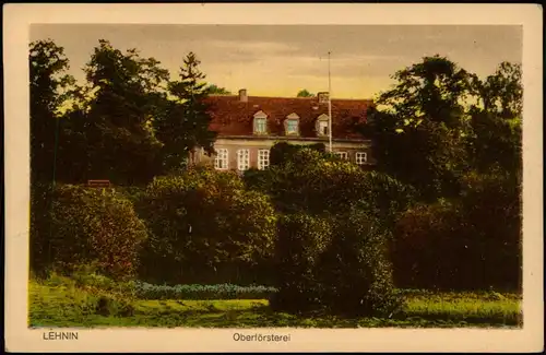 Ansichtskarte Lehnin-Kloster Lehnin Oberförsterei 1920