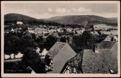 Ansichtskarte Ilsenburg (Harz) Panorama-Ansicht Dächerblick 1930