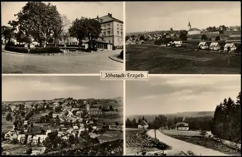 Jöhstadt (Erzgebirge) DDR Mehrbildkarte mit 4 Ortsansichten 1961