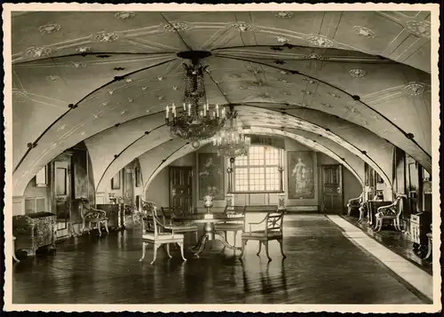 Ansichtskarte Glücksburg (Ostsee) Lyksborg Schloss Glücksburg - Saal 1960