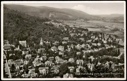 Ansichtskarte Bad Harzburg vom kleinen Burgberg 1934