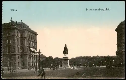 Ansichtskarte Wien Schwarzenbergplatz 1913