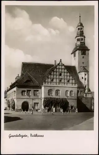 Ansichtskarte Gardelegen Partie am Rathaus 1959