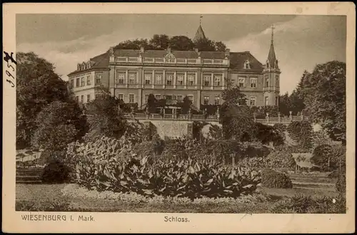 Wiesenburg/Mark Partie am Schloss Wiesenburg (Castle Building) 1910