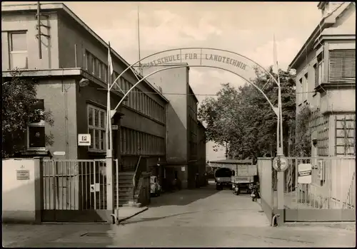 Großraschütz-Großenhain Spezialschule für Landtechnik DDR AK 1966