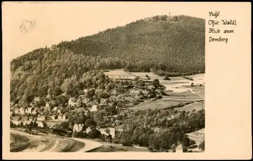 Ansichtskarte Suhl Panorama-Ansicht Blick zum Domberg DDR AK 1954