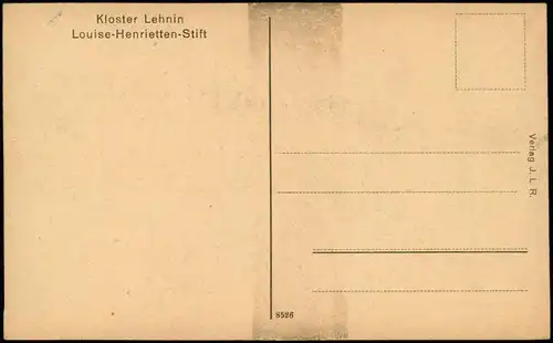 Lehnin-Kloster Lehnin Strassen Partie am Louise-Henrietten-Stift 1920