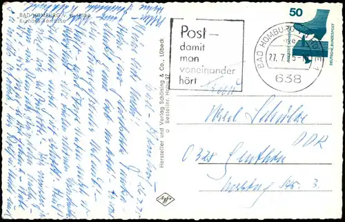 Ansichtskarte Bad Homburg vor der Höhe Kurhaus Terrasse 1975
