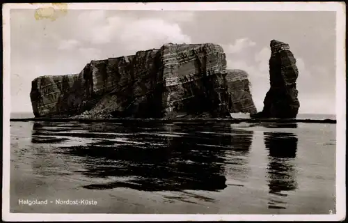 Ansichtskarte Helgoland (Insel) Inselansicht Felsen-Insel Nordost-Küste 1930
