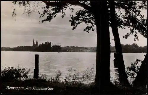 Ansichtskarte Neuruppin Ruppiner See zu DDR-Zeiten 1958