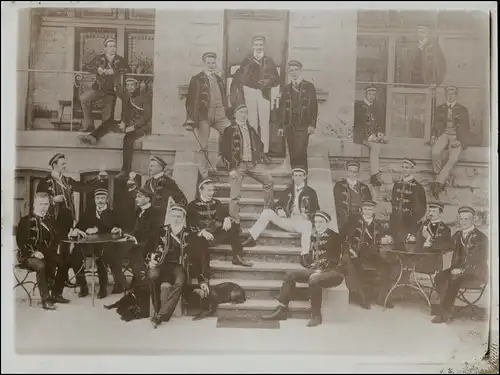 Ansichtskarte  Burschenschaften / Studentenverbindungen auf Treppe 1911