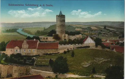 Ansichtskarte Schönburg (Saale) Burg Schönburg 1913