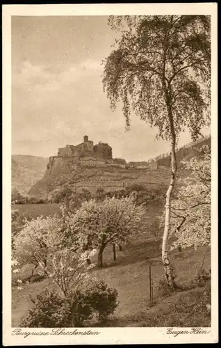 Schreckenstein Elbe Aussig Střekov Laben Ústí nad Labem   Burg, Baumblüte 1935