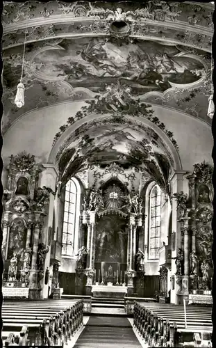 Ansichtskarte Mittenwald Kirche - Altar 1962