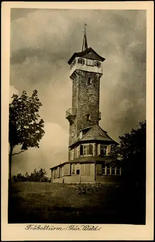 Ansichtskarte Oberweißbach Fröbelturm Thüringer Wald DDR 1954