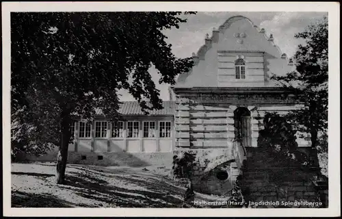 Halberstadt DDR Rast- und Erholungsstätte Jagdschloß Spiegelsberge 1958