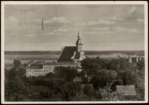 Ansichtskarte Neuzelle Stadt und Wallfahrtskirche 1957