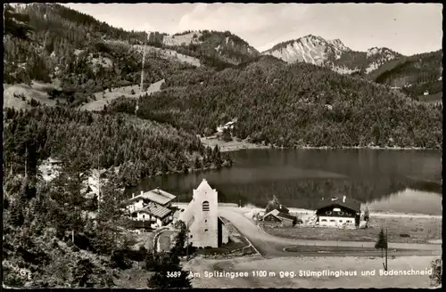 Spitzingsee-Schliersee Am Spitzingsee geg. Stümpflinghaus und Bodenschneid 1957