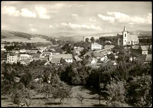 Postcard Lettowitz (Letovice) Stadtpartie 1963