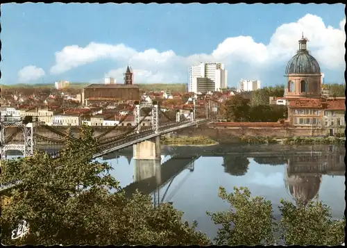 CPA Toulouse Stadt, Brücke - Hochhäuser 1965