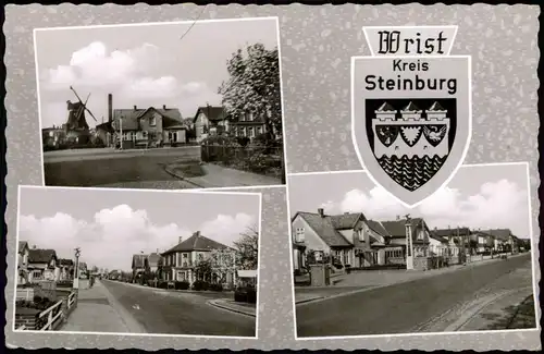 Ansichtskarte Wrist Mehrbild-AK mit 3 Ortsansichten Straßen 1960