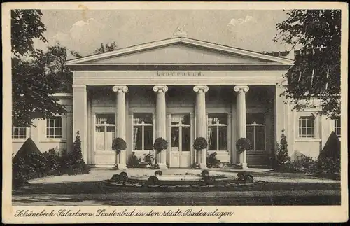Bad Salzelmen-Schönebeck (Elbe) Lindenbad in den städt. Badeanlagen 1949