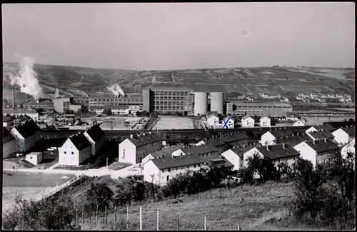 Ansichtskarte Ochsenfurt Panorama-Ansicht Wohnviertel und Fabriken 1958